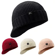 時尚玩帽 暖心針織質感百搭!!GOLOV.EJOY 帽沿毛帽 保暖運動帽 防風防寒 慢跑 騎自行車 登山 戶外 逛街 滑雪 旅行 鴨舌帽 帽子 深紅色
