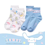 【ONEDER旺達棉品】三麗鷗大耳狗中統羅紋襪 Cinnamoroll 喜拿長襪 台灣製棉襪女襪- CN-A305