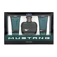 FORD MUSTANG 福特野馬 美式傳奇綠鑽男性淡香水禮盒【淡香水100ml+沐浴膠100ml+鬍後膠100ml】-代理商公司貨