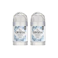 (2條超值組)美國CRYSTAL-旅行出國長效淨味約24小時礦物鹽身體固體除臭棒-無香款120g/大條(晶燦綺肌體香石,運動汗味腋下狐臭消臭石,全天乾爽體香膏)