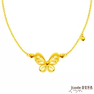 J’code真愛密碼金飾 夢蝴蝶黃金項鍊