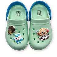 台灣製可愛卡通洞洞鞋-兩色可選 (B047) 天才麵包理髮師 涼拖鞋 卡通涼鞋 台灣製 中童鞋 卡通拖鞋 拖鞋 洞洞鞋 MIT童鞋 男童鞋 涼鞋 童鞋 嬰幼童鞋 女童鞋