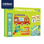 《MiDeer》-- 二合一遊戲磁鐵書-忙碌交通 ☆