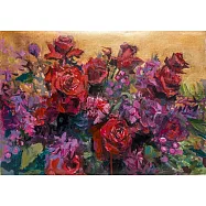 【玲廊滿藝】胡令豪-紅色的韻律??29.7x41.5cm