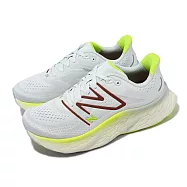 New Balance 慢跑鞋 More V4 2E 寬楦 男鞋 灰 紅 厚底 緩震 NB 紐巴倫 MMORCR4-2E 26.5cm GREY/YELLOW