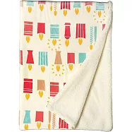 【日本丸真】Porukka 葡萄牙設計北歐插畫厚毛毯 蠟燭