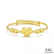 【點睛品】如意小龍 彌月黃金手鐲_計價黃金