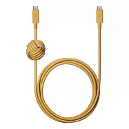 【NATIVE UNION】3公尺床邊充電線-240W快充專用 [C-C] 石泥黃