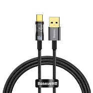 ☆iPhone15可用☆Baseus倍思 探索者系列 智能斷電Type-C快充數據線 100W 100cm 黑色