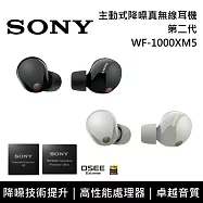 《註冊送100》SONY 索尼 WF-1000XM5 主動式降噪 真無線入耳式耳機 台灣公司貨 黑色