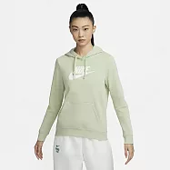 NIKE AS W NSW CLUB FLC GX STD PO HD 女連帽上衣-綠-DQ5776343 S 綠色