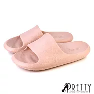 【Pretty】男女 女大尺碼 拖鞋 浴室拖鞋 防水拖鞋 室內 室外 海灘 一體成型 輕量 平底 JP24 粉紅色