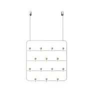 《Umbra》Estique兩用收納架 | 掛勾 牆壁掛勾 吊鉤 掛鉤 門掛鉤 - 雲朵白60.3cm