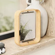 《Umbra》Bellwood木紋旋轉相框 | 畫框 照片框 - 原木5x7吋