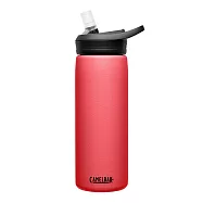 【美國 CamelBak】600ml eddy+不鏽鋼多水吸管保溫瓶(保冰) 野莓橘