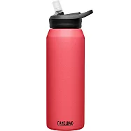 【美國CamelBak】1000ml eddy+不鏽鋼多水吸管保溫瓶(保冰) 野莓橘