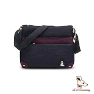 B.S.D.S冰山袋鼠 - 玩色主義 - 雙色多層百搭斜背包【9008-KU】 野莓黑