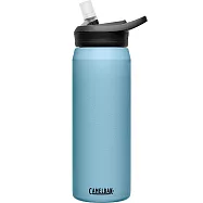 【美國CamelBak】750ml eddy+不鏽鋼多水吸管保溫瓶(保冰) 灰藍