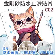 Echain Tech 金鋼砂止滑貼片 波特貓 C02 加大款 (18x18公分)