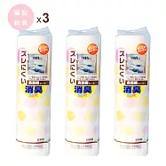 日本WAKO 日本製 可裁剪衣櫃櫥櫃專用防塵止滑墊30x500cm 3入 圓點粉黃3入