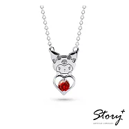 【客製品】STORY 故事銀飾-Kuromi & Me系列-酷洛米誕生石純銀項鍊-純銀無電鍍 1月