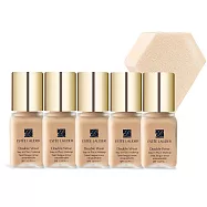 ESTEE LAUDER 雅詩蘭黛 粉持久完美持妝粉底SPF10/PA++#17(7ml)X5 1W1送鑽石粉撲-公司貨