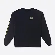 CONVERSE FUTURE UTILITY GRAPHIC LOOSE CREW BLACK 男圓領套頭衫-黑-10026527-A01 L 黑色