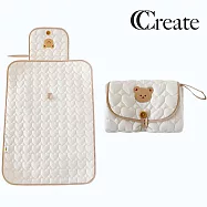 【CC家居】可愛小動物多功能攜帶式隔尿墊/尿布墊(可摺疊收納) 小熊