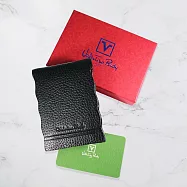 Valentino Rudy 范倫鐵諾 波浪造型荔紋名片夾 Z3830-1