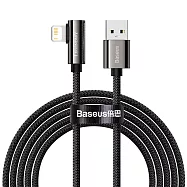 Baseus倍思 2.4A 傳說系列彎頭 IOS 快充數據線 200cm 黑色