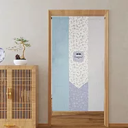 【巴芙洛】清新典雅風水簾90*176/90*195cm兩種尺寸同一價格(風水簾/窗簾/長門簾/門簾/隔簾) 花瓣天鵝90*176cm