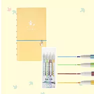 TO NOTE Daily 雙色線條手帳組 和平日程本+經典色系線條筆