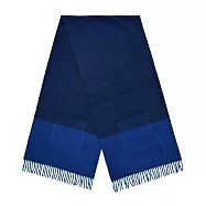 Hermes 愛馬仕 Allumette a Poches 羊絨披肩 海洋/鈷藍