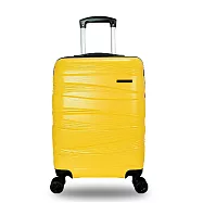 DF travel - 愛丁堡系列PC霧面密碼鎖28吋ABS旅行箱 - 多色可選 亮黃