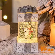 【iSFun】聖誕禮物*雪花飄盪夜燈擺飾/ 白色雪人