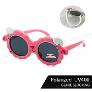 【SUNS】兒童彈力太陽眼鏡 可愛綿羊造型1-6歲適用 寶麗來鏡片 抗UV400 粉框粉腳