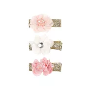 TiDi 荷蘭 Souza!亮粉紗花髮夾組