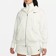 NIKE AS W NSW PHNX FLC FZ OS HOODIE 女連帽上衣-白-DQ5759133 L 白色