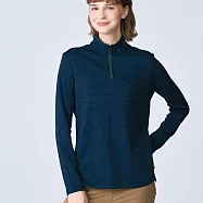 【荒野wildland】女拉鍊鬆餅格保暖機能衣秀姑藍山 S 秀姑藍山