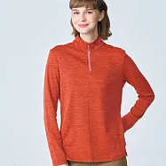 【荒野wildland】女拉鍊鬆餅格保暖機能衣勃根地紅 S 勃根地紅