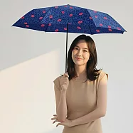 【didyda】安全不回彈自動傘 防風抗UV超輕量省力 豹紋紅唇