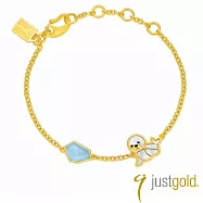 【Just Gold 鎮金店】冰川珍奇-海獅 黃金手鍊