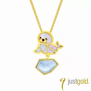 【Just Gold 鎮金店】冰川珍奇-海獅 黃金吊墜(不含鍊)