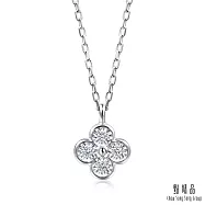 【點睛品】Daily Luxe 炫幻幸運草 18K金鑽石項鍊