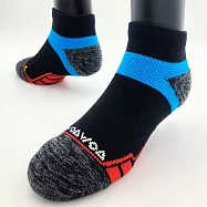 【WOAWOA】能量激發登山襪-低筒-男款|單雙(健走襪 除臭襪 襪子 男襪 女襪 運動襪) 黑藍色L(25-28公分)