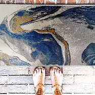 【Fuwaly】風致時尚腳踏墊 嶽景-50x80cm