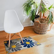 【Fuwaly】風致時尚腳踏墊 花簇-50x80cm