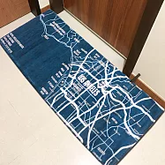 【Fuwaly】超細纖維止滑膠底地墊 天空之城-50x175cm