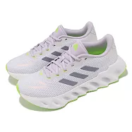 adidas 慢跑鞋 Switch Run W 女鞋 白 紫 透氣 緩衝 微厚底 路跑 運動鞋 愛迪達 IF5734 25cm WHITE/SILVER