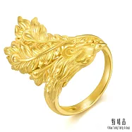 【點睛品】龍飛鳳舞-鳳 婚嫁黃金戒指_計價黃金